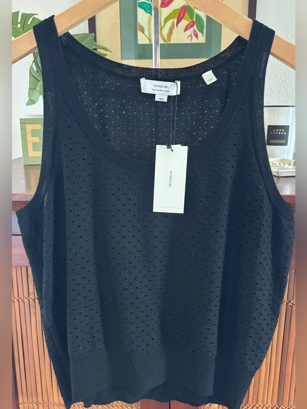 NWT Vince lightweight tank sweater. M